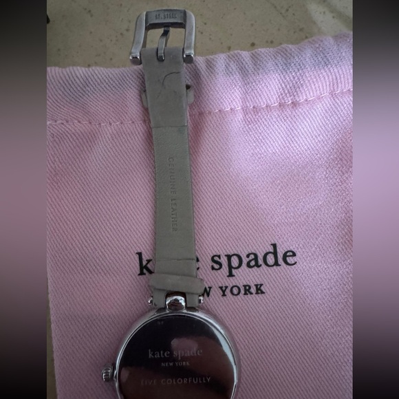 Kate Spade Silver Watch with Taupe Strap - Picture 9 of 11